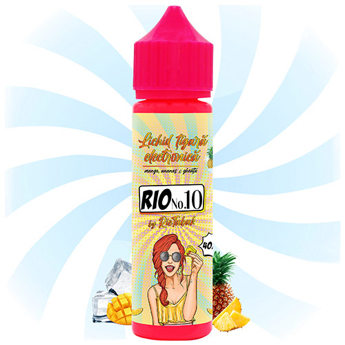 Lichid fara nicotina 40 ml pentru tigara electronica cu aroma de mango, ananas si gheata RIO Girls No. 10